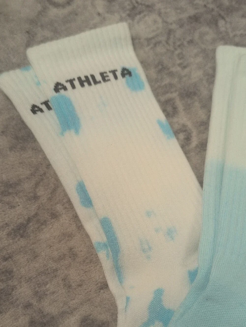 Athleta Kids 3-Pack Crew Socks in White, Light Blue & Pastel Blue